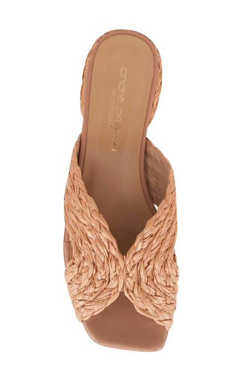 Andre Assous André Assous Ramy Slide Sandal In Beige