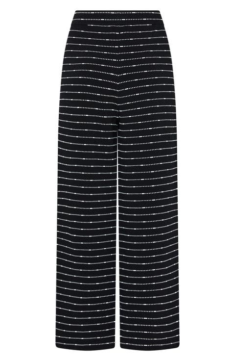Lettie Stripe High Waist Wide Leg Pants