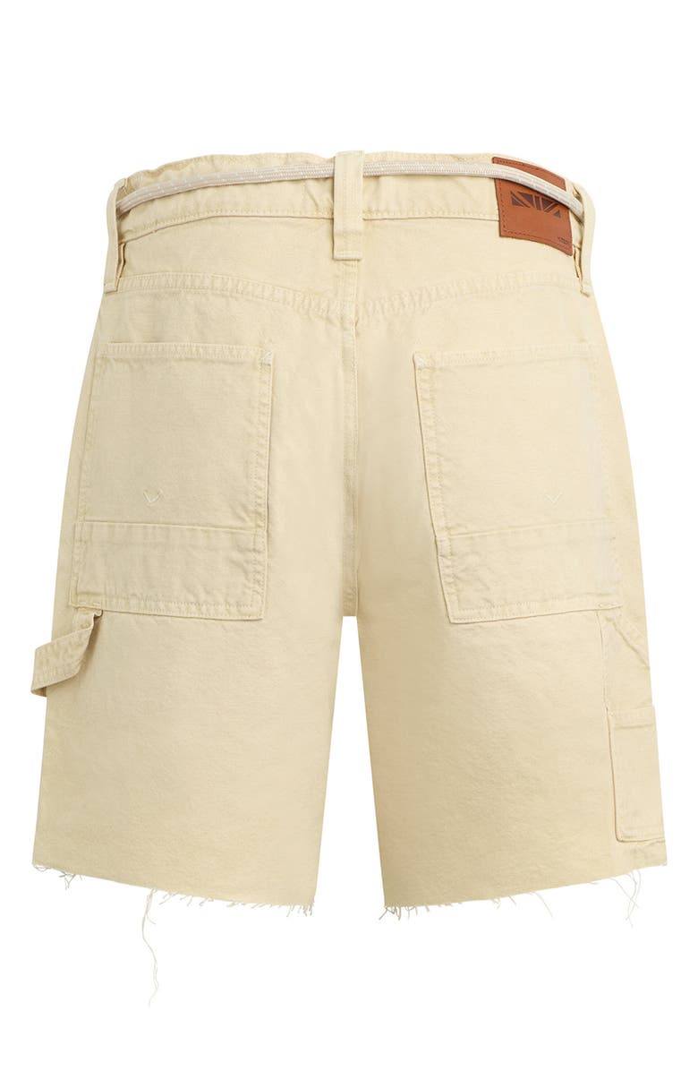 Hudson Jeans Cutoff Cotton Twill Carpenter Shorts, Alternate, color, Dusty Sand