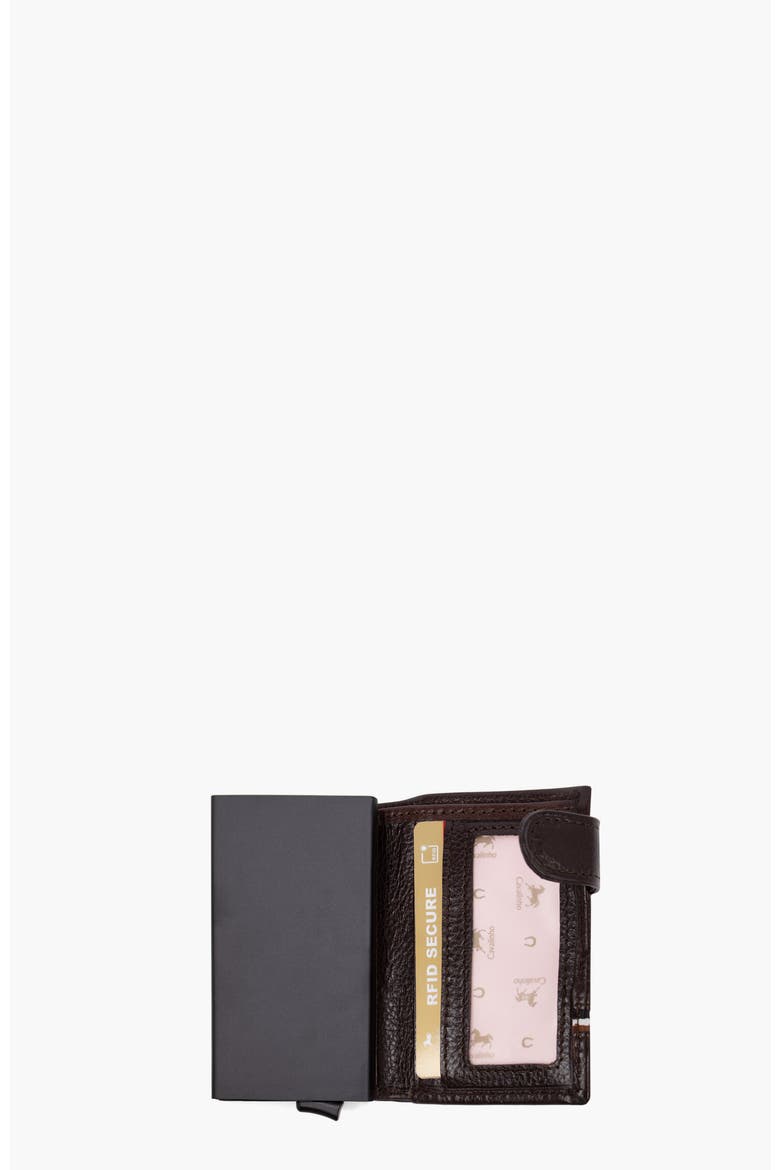 The Sailor Bifold Pop Up Slim Leather Wallet 22, Alternate, color, Brown