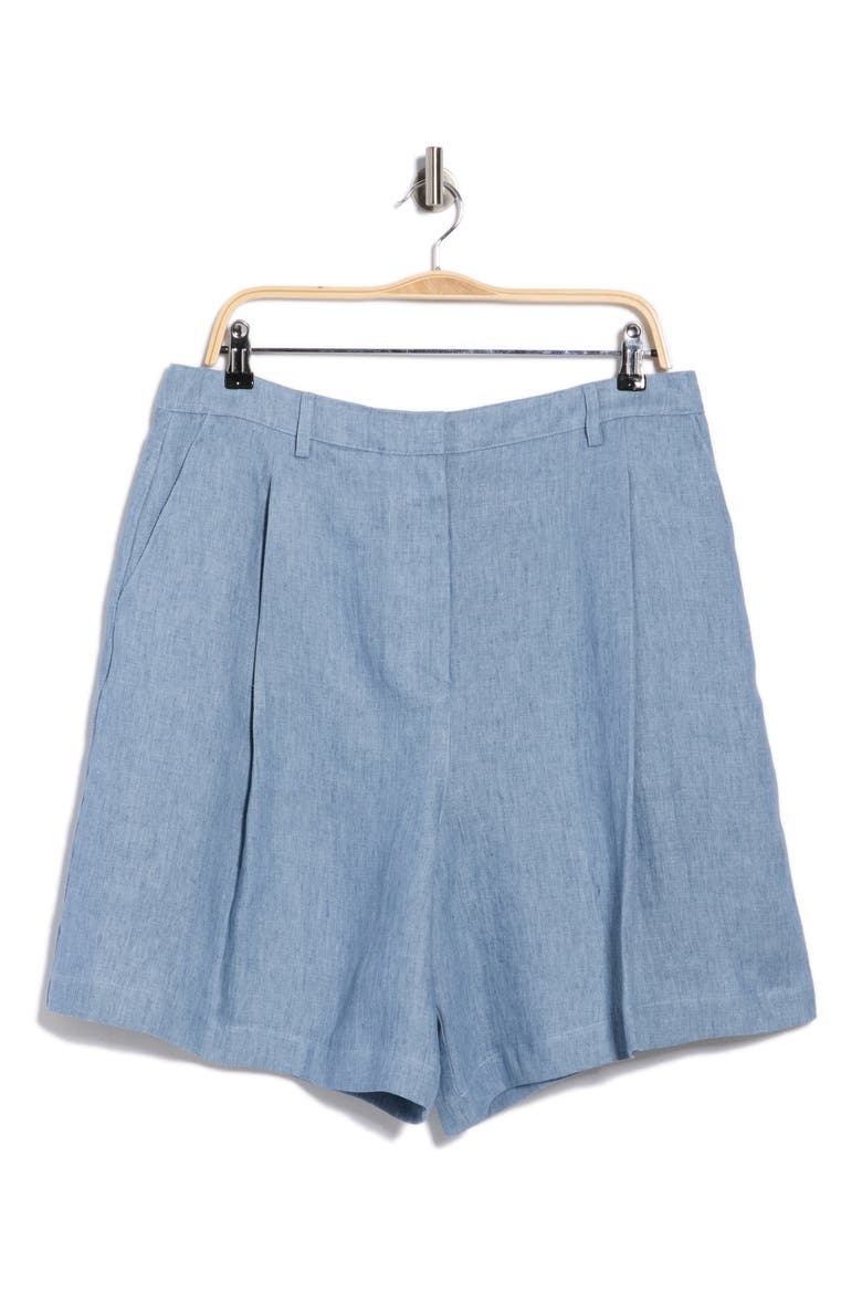 Fisher Cotton Shorts, Main, color, LIGHT INDIGO