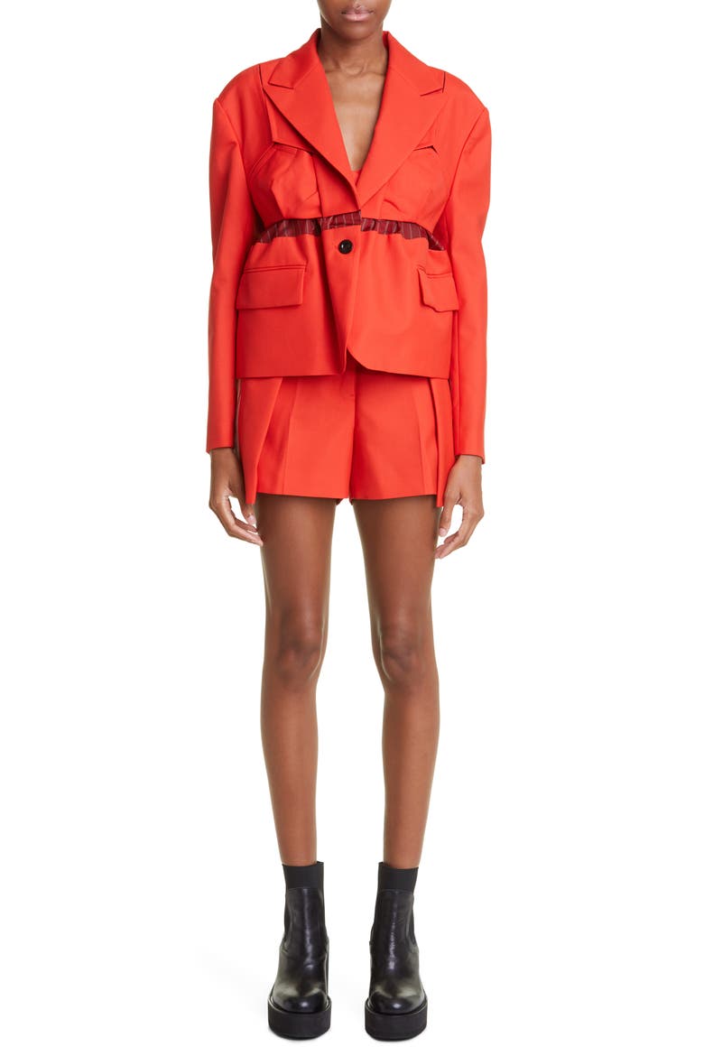 Hybrid Suiting Jacket, Alternate, color, ORANGE