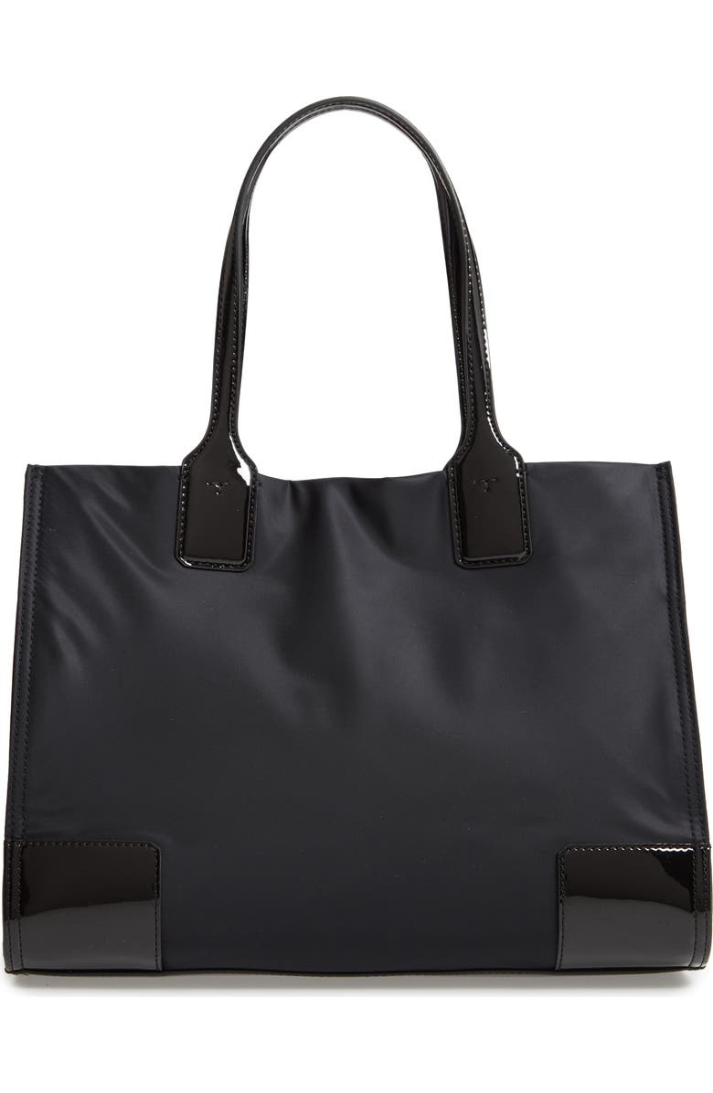 Tory Burch Mini Ella Patent Nylon Tote, Alternate, color,