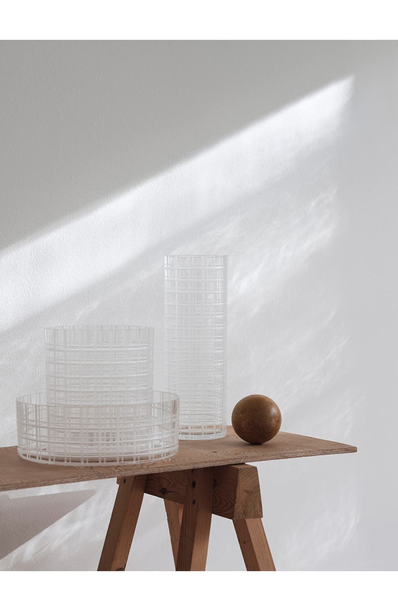 Orrefors Large Cut in Number Checker Vase, Alternate, color, 