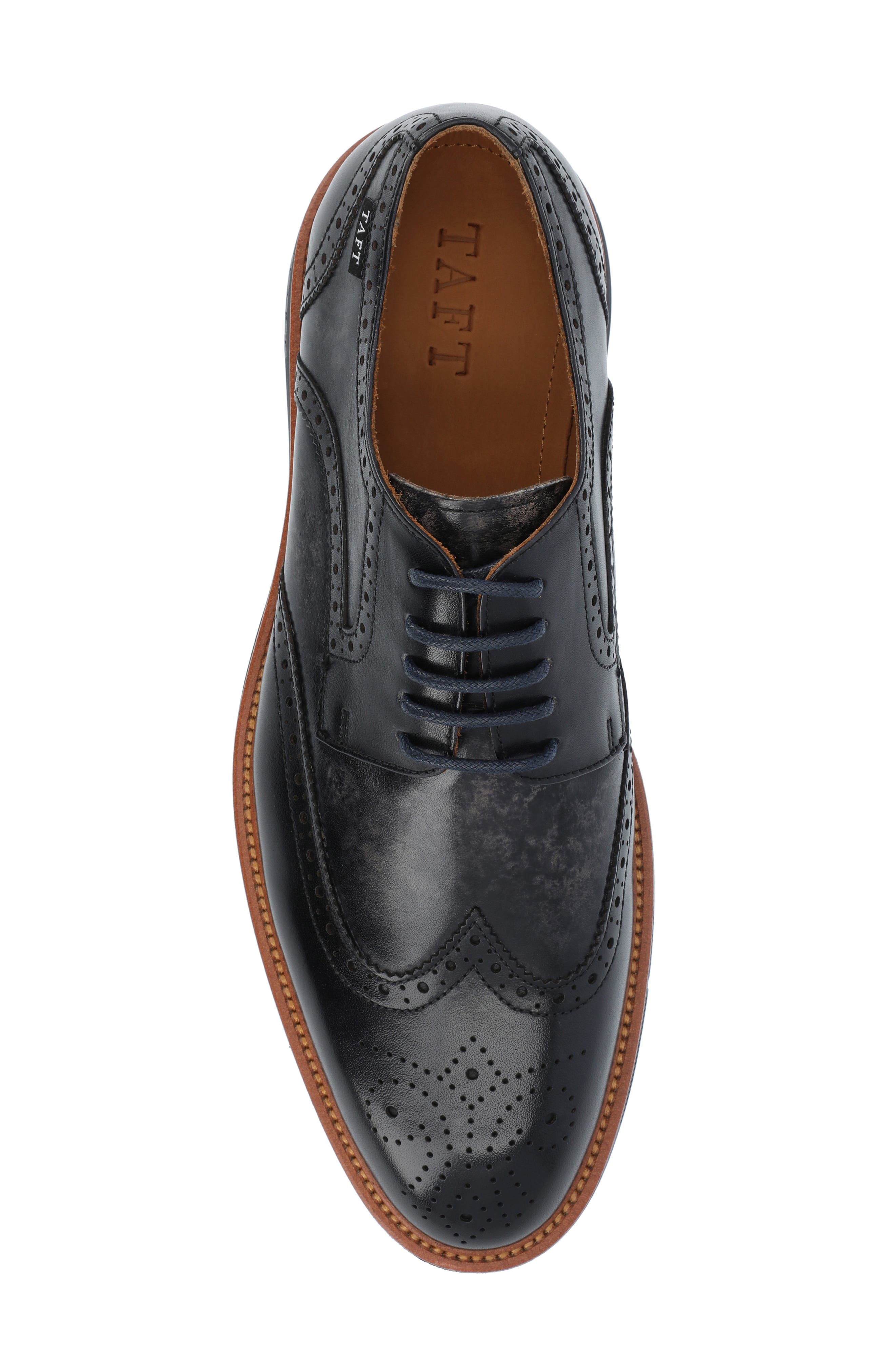 TAFT Leather Wingtip Derby, Alternate, color, 
