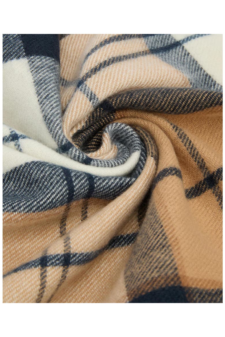 Hailes Plaid Scarf, Alternate, color, HESSIAN NAVY TARTAN