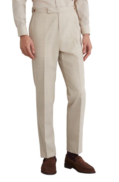 Vita Check Wool Blend Pants