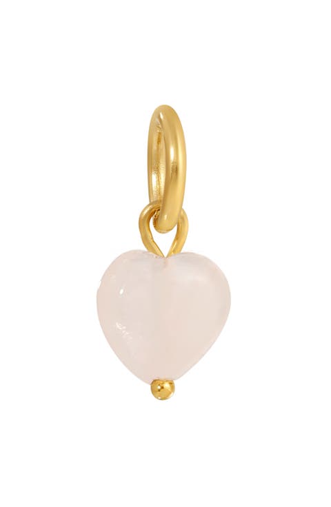 Rose Quartz Heart Charm