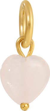 KOZAKH Rose Quartz Heart Charm