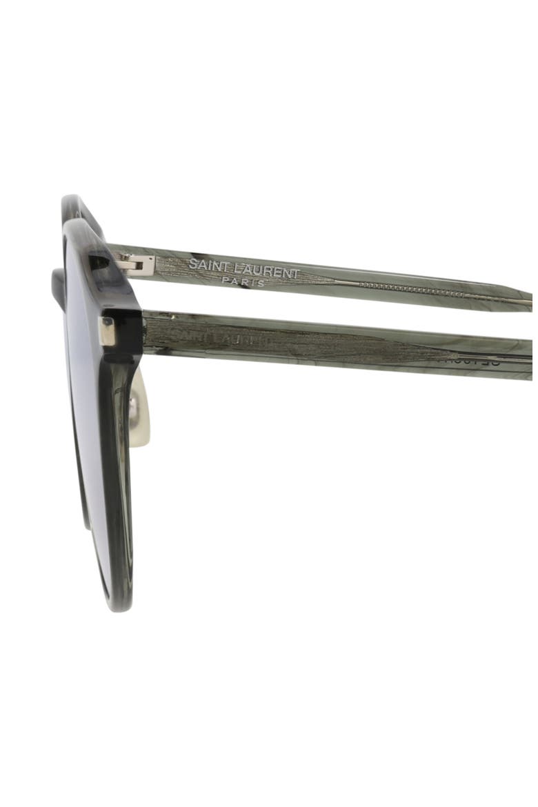 56mm Round Sunglasses, Alternate, color, GREY GREY SILVER
