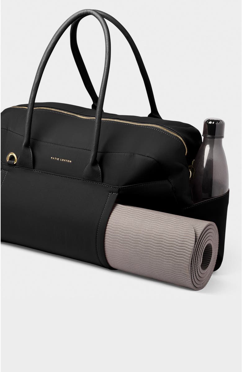 Katie Loxton Nylon-Luxe Weekend Bag, Alternate, color, Black