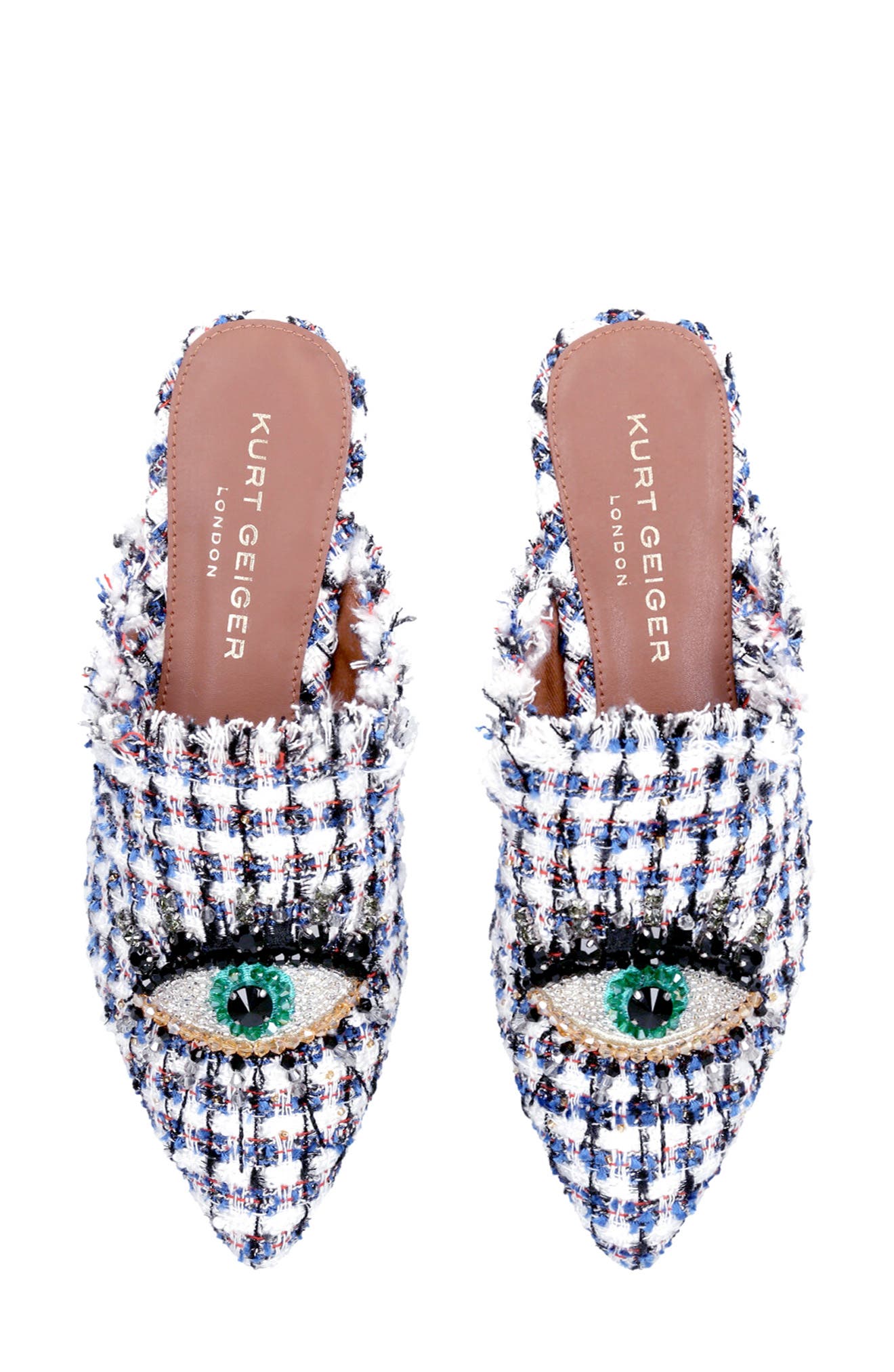 Kurt Geiger London Olive Eye Mule, Alternate, color, White/Oth