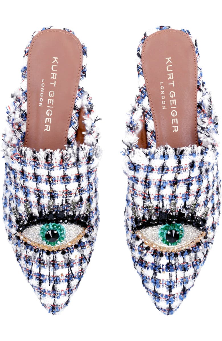 Kurt Geiger London Olive Eye Mule, Alternate, color, White/Oth