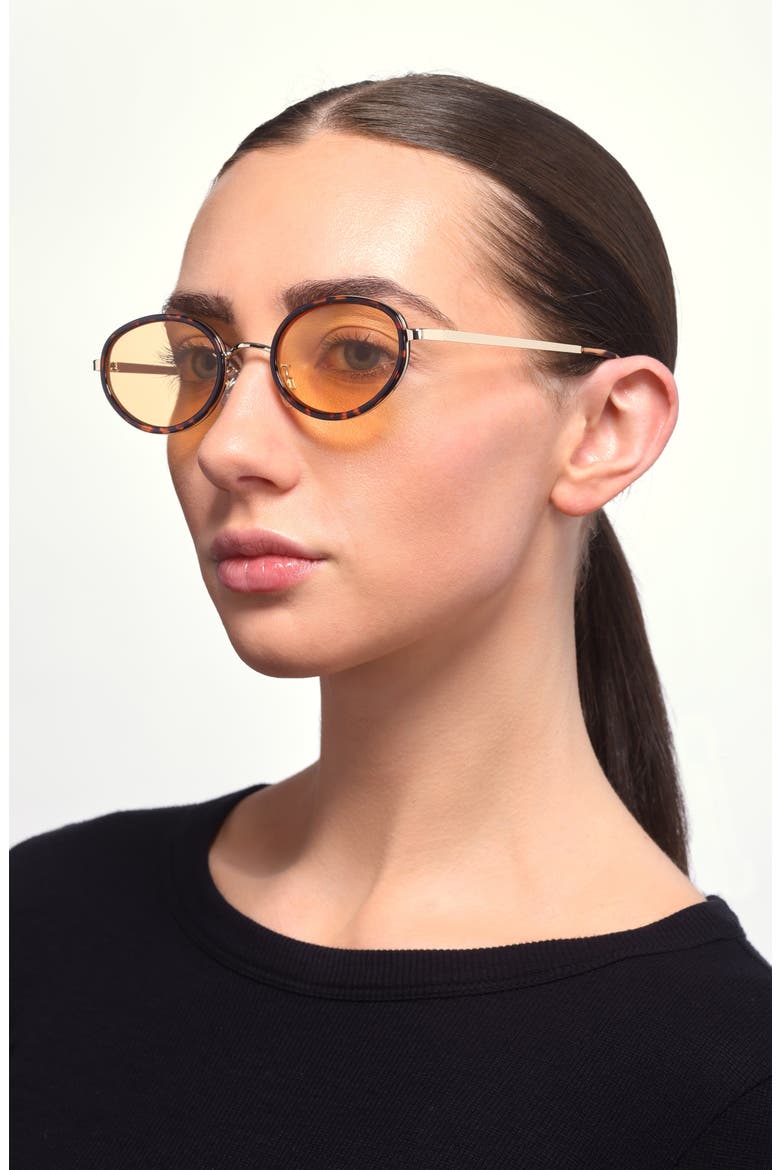 Oval Sunglasses, Alternate, color, GOLD- YELLOW