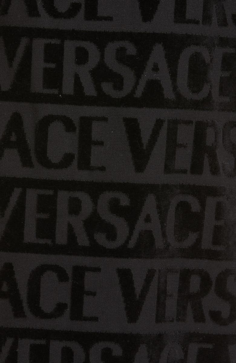 Versace Logomania Bath Robe, Alternate, color, 