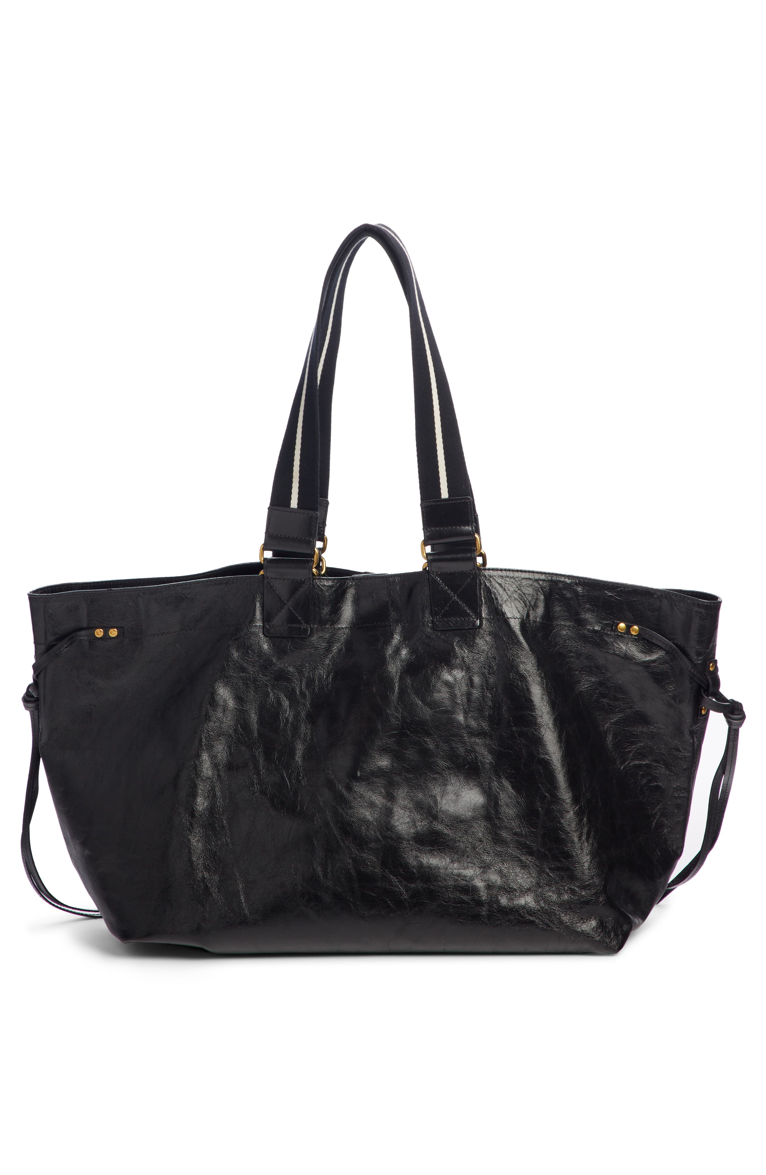 Isabel Marant Wardy New Leather Shopper Tote, Alternate, color, 