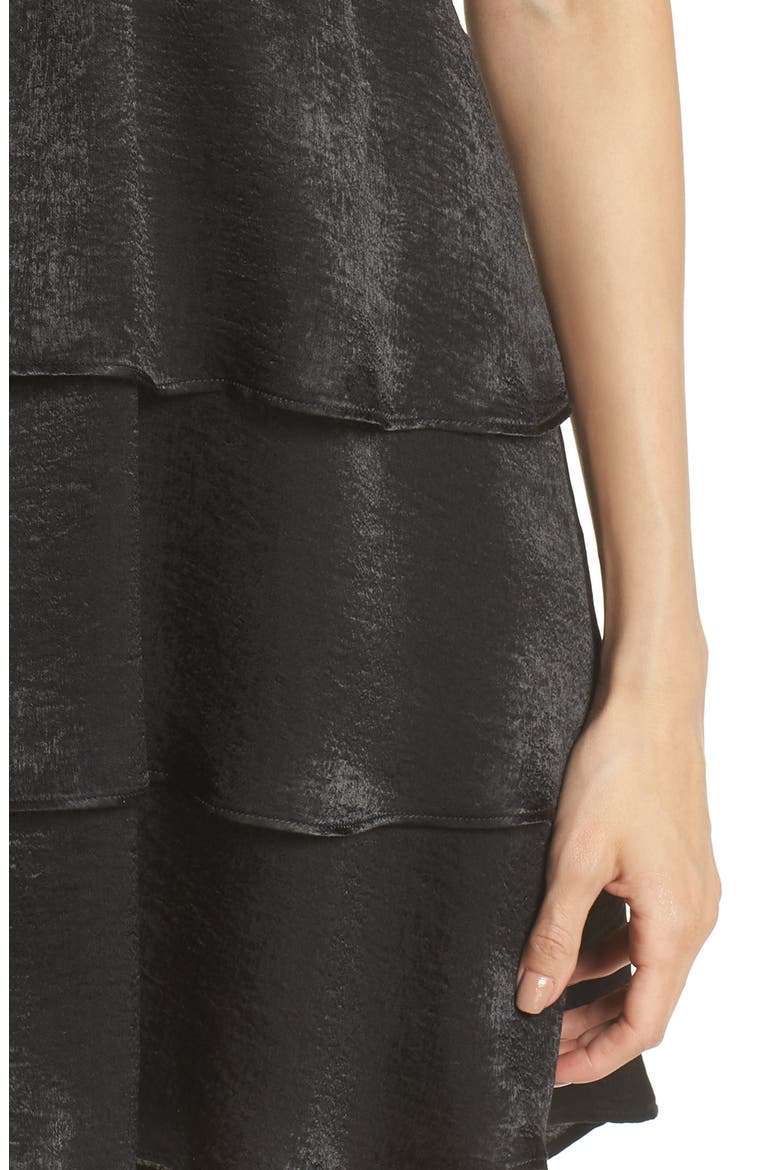 Dulce Minidress, Alternate, color, BLACK SHEEN