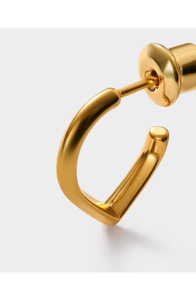 Katie Loxton Elsi Waterproof Gold Huggie Hoop Earrings, Alternate, color, Gold