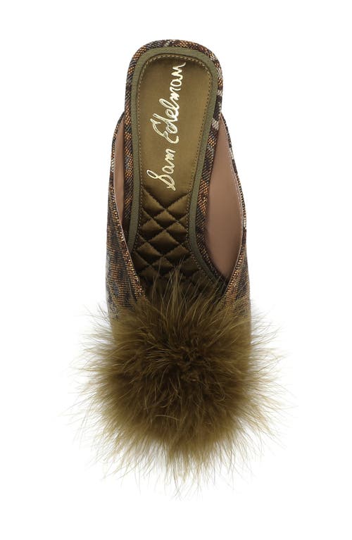 Sam Edelman Witney Feather Embellished Pump In Green