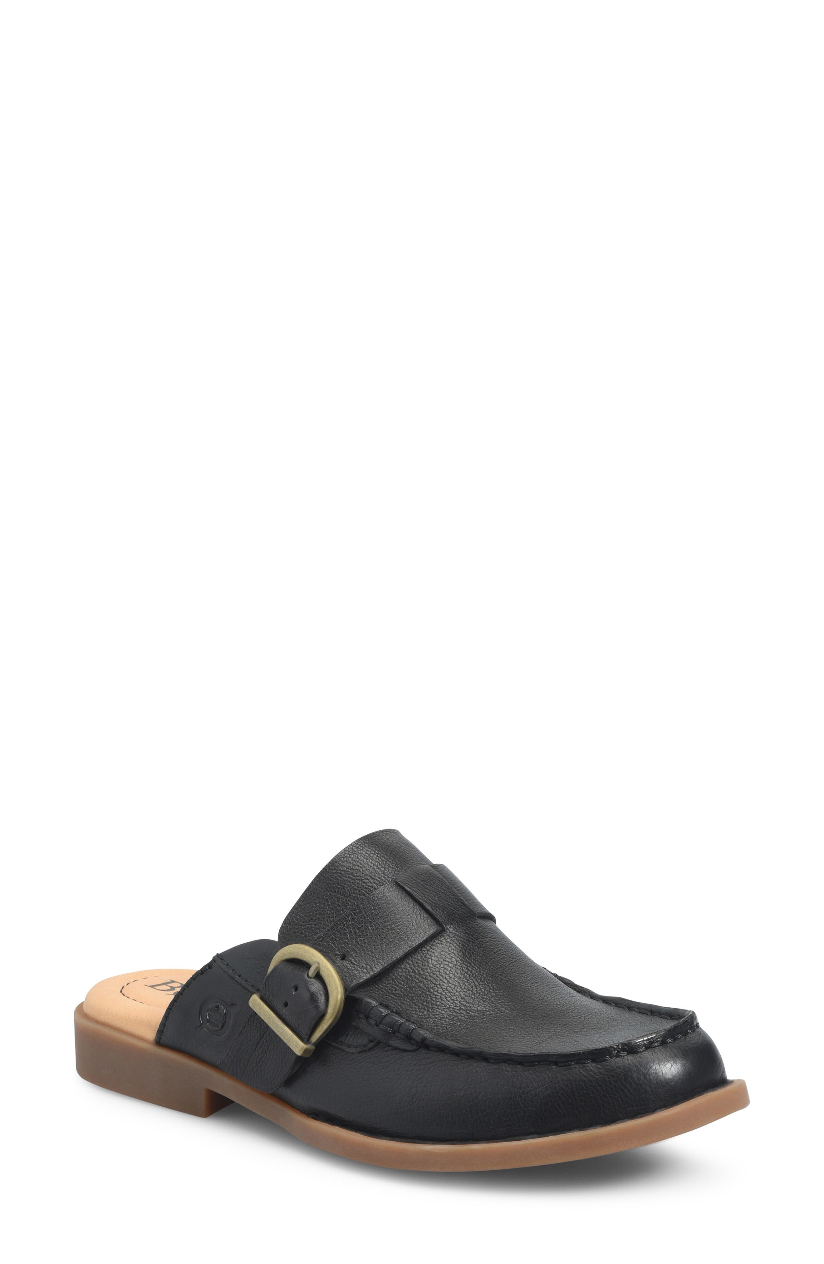 Børn Meg Mule, Main, color, Black Leather