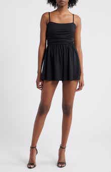 Susana Monaco Ruched Sleeveless Romper