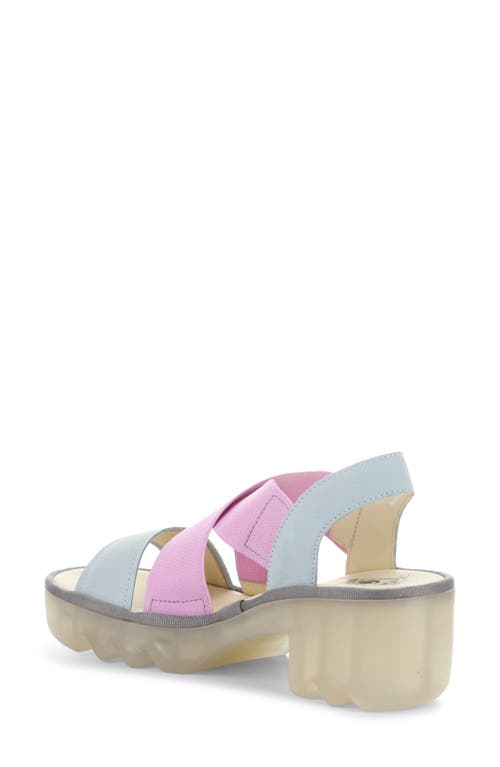 Fly London Taji Platform Slingback Sandal In Multi