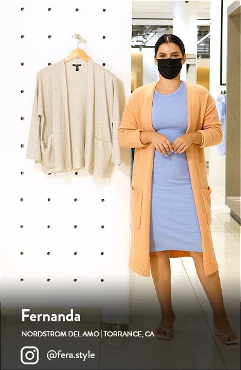 Open Front Organic Linen & Cotton Cardigan, sales video thumbnail