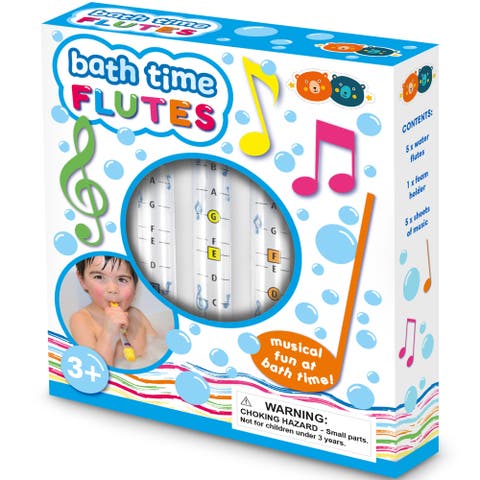 Bath Time Water Flutes, 5 Pieces, Kid 3+