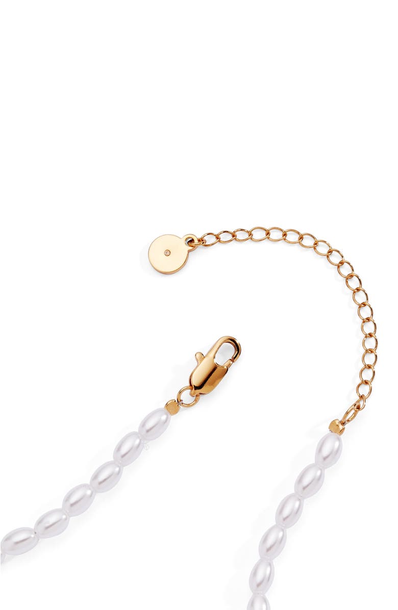 Alex and Ani Pink Christmas Beaded Charm Necklace, Alternate, color, Gold