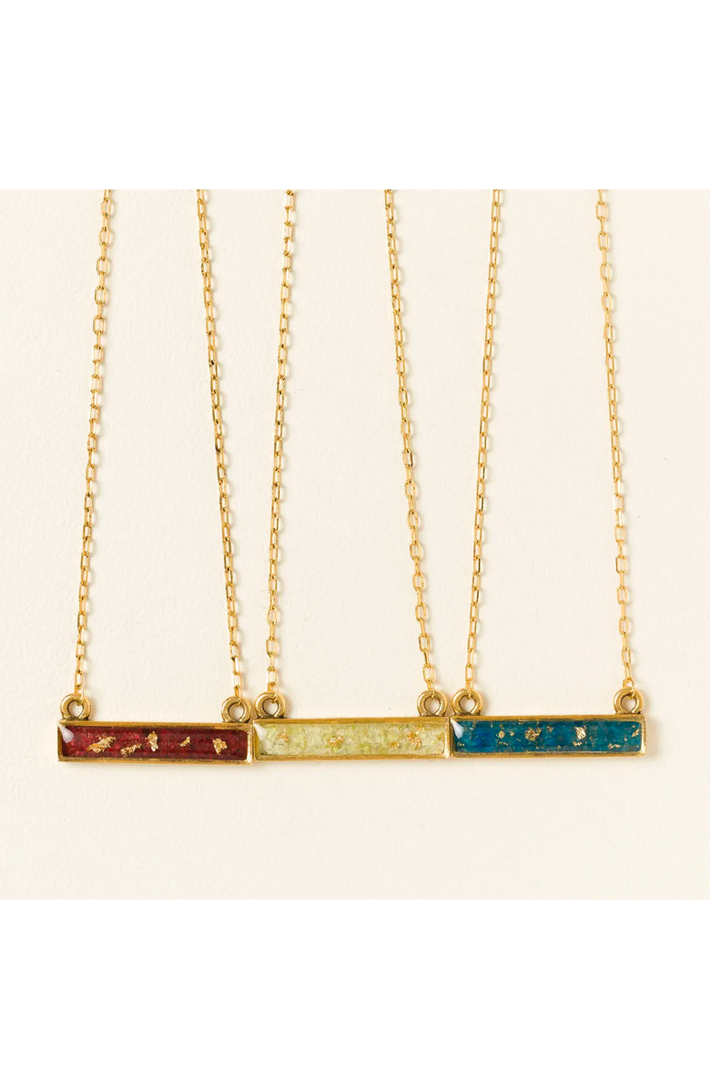 Uncommon Goods Flecks of Gold Birthstone Necklace, Alternate, color, March - Aquamarine