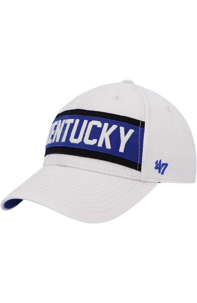 '47 Men's '47 Cream Kentucky Wildcats Crossroad MVP Adjustable Hat, Alternate, color, Cream