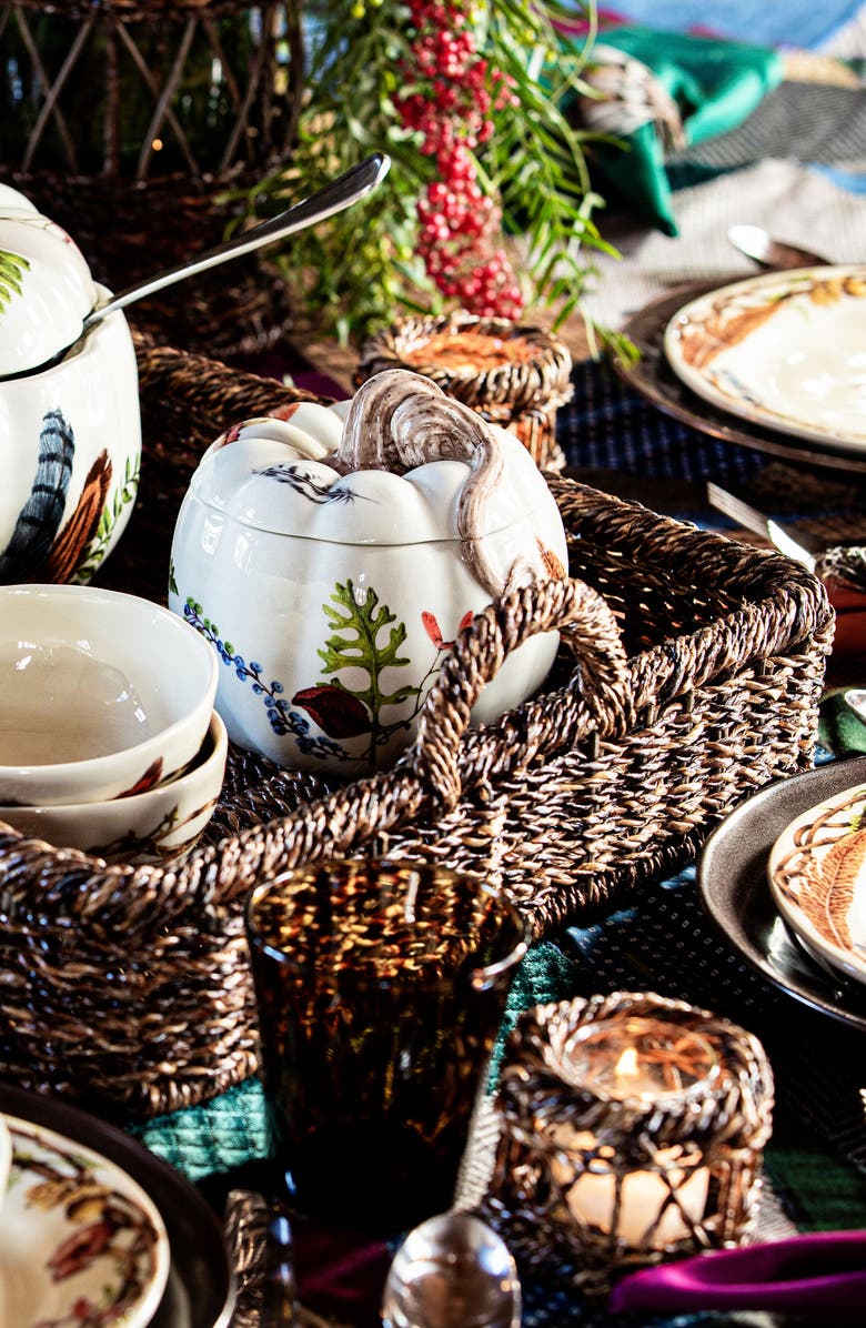 Juliska Devon Willow Serving Tray, Alternate, color, Brown