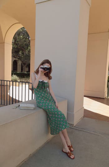 Eden Print Sleeveless Linen Blend Minidress