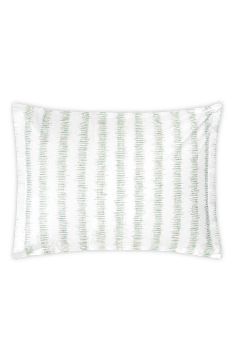 Matouk Attleboro Stripe Print Pillow Sham, Main, color, Citrus