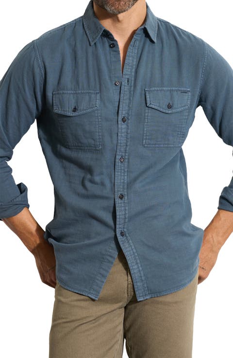 Leeds Double Weave Button-Up Shirt
