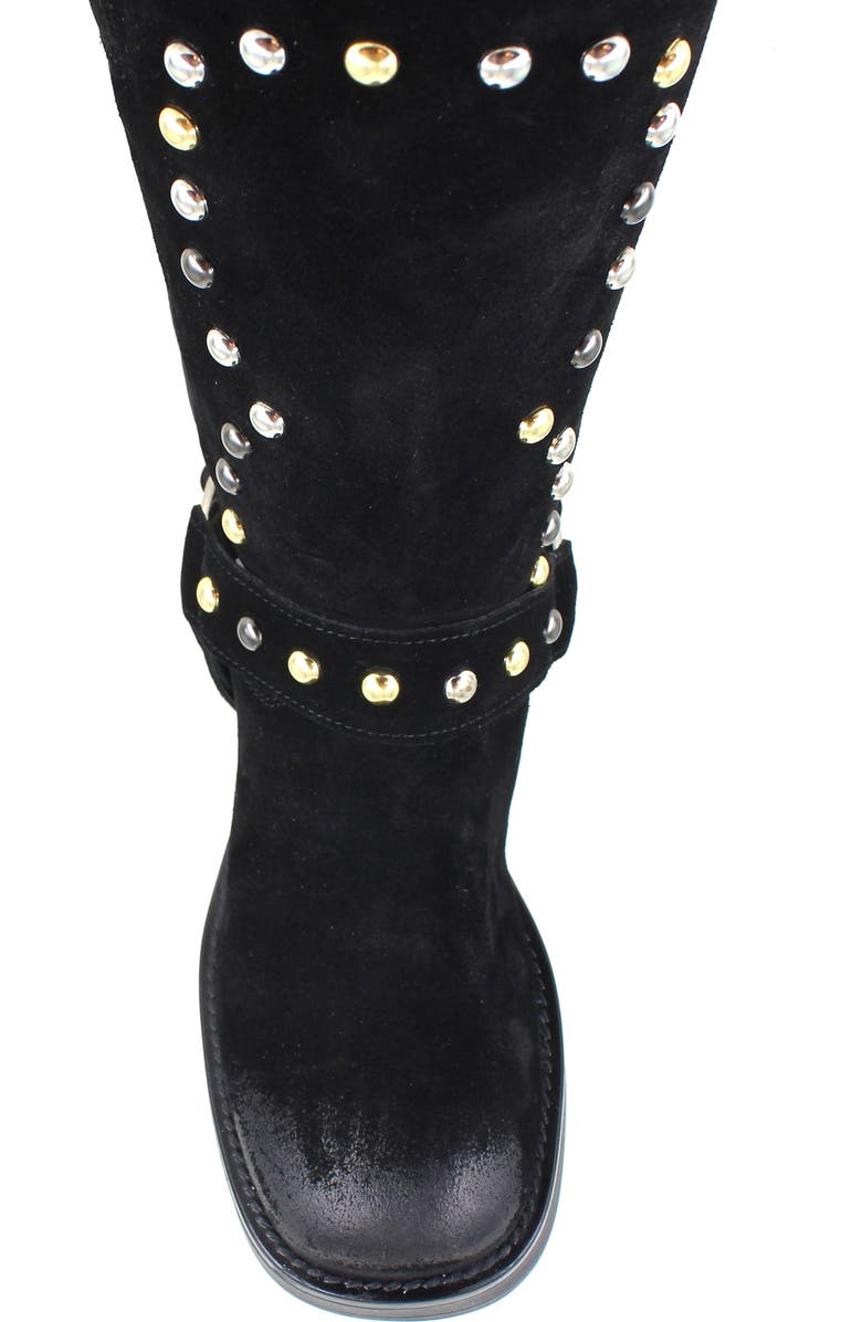 ZIGI Cinnia Studded Water Resistant Boot, Alternate, color, Black