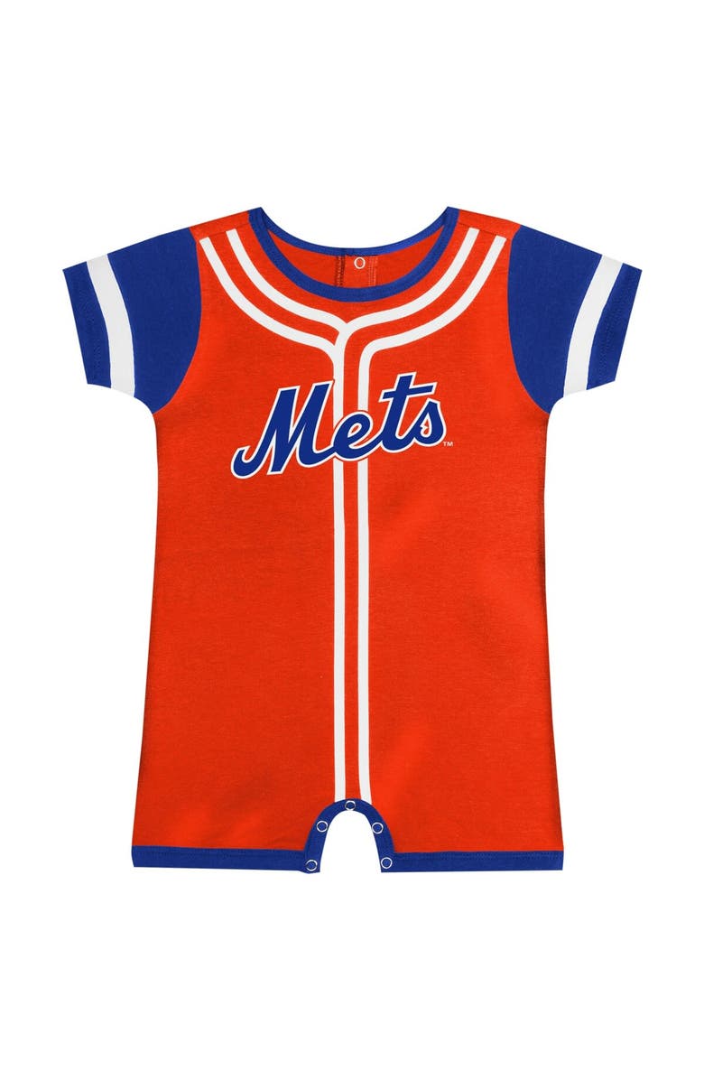 Outerstuff Infant Fanatics Orange New York Mets Fast Pitch Romper, Alternate, color, 
