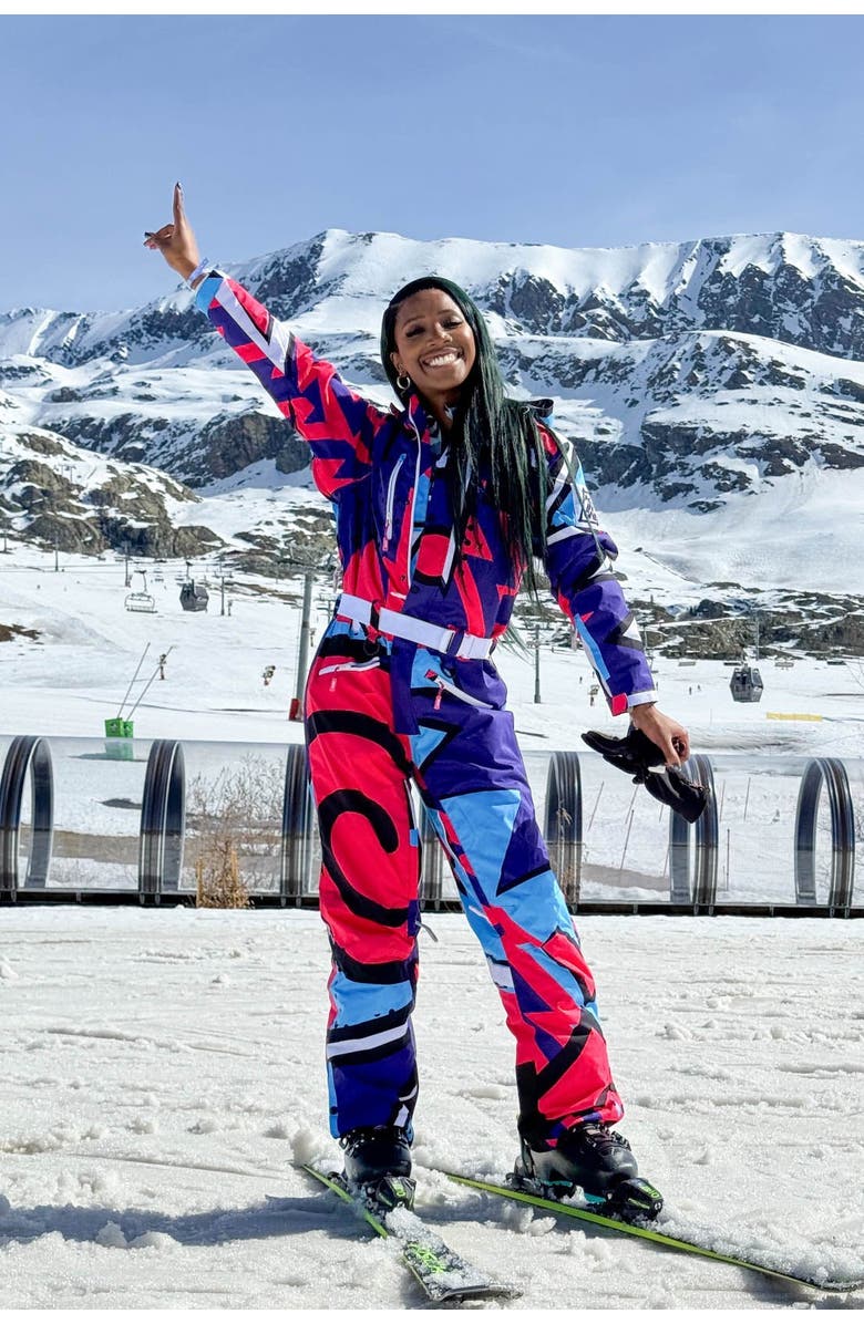 OOSC Fresh Prince Shaped Women's Ski Suit, Alternate, color, Multi-Colour