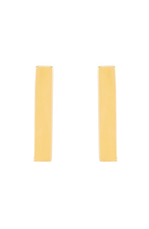 Frankie & Zoe Bar Stud Earrings In Gold
