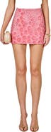 Endless Rose Floral Sequin Miniskirt