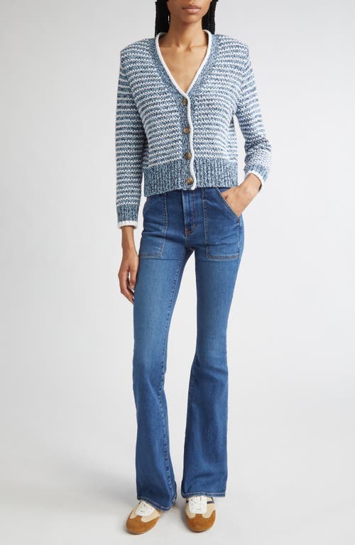 Veronica Beard Ansonia Stripe Cotton Cardigan