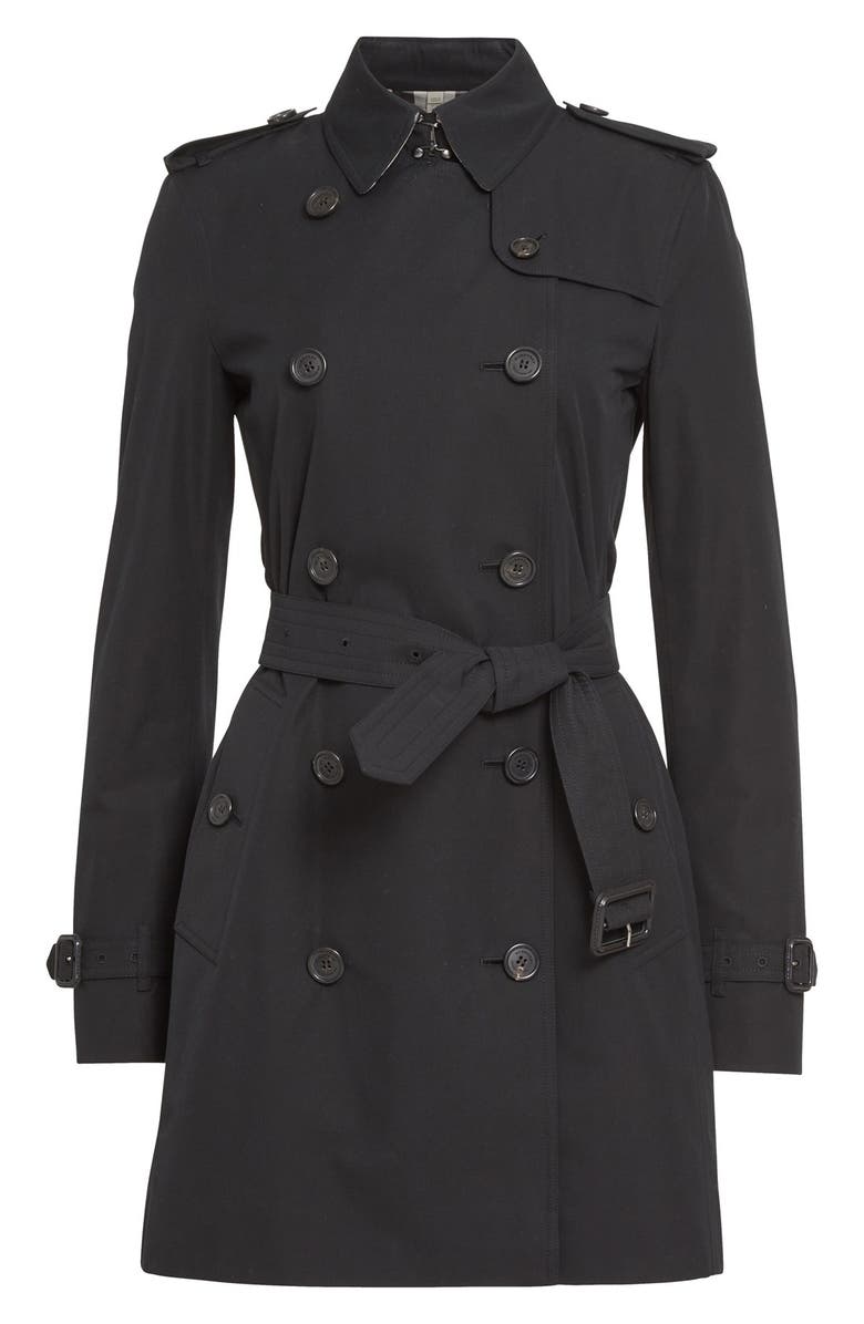 Burberry Kensington Mid Trench Coat, Alternate, color,