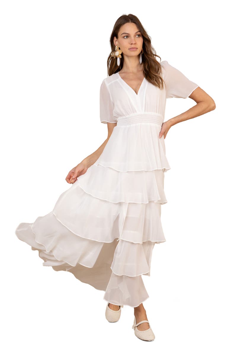 Hale Bob Imogene Solid Maxi Dress, Alternate, color,