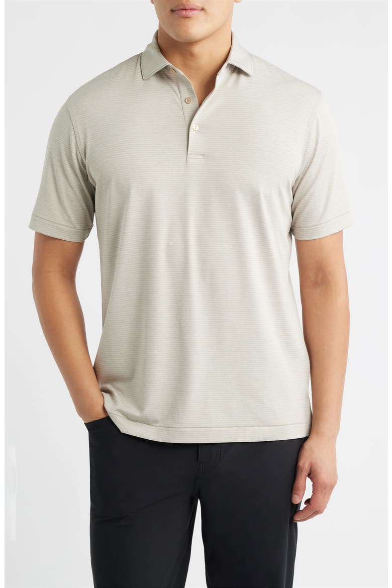 Highlands Performance Jersey Polo, Main, color, BISCUIT