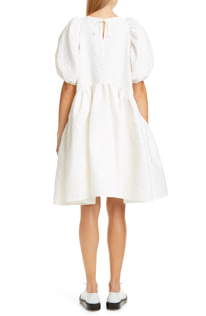 Cecilie Bahnsen Alexa Floral Matelassé Babydoll Dress, Alternate, color,