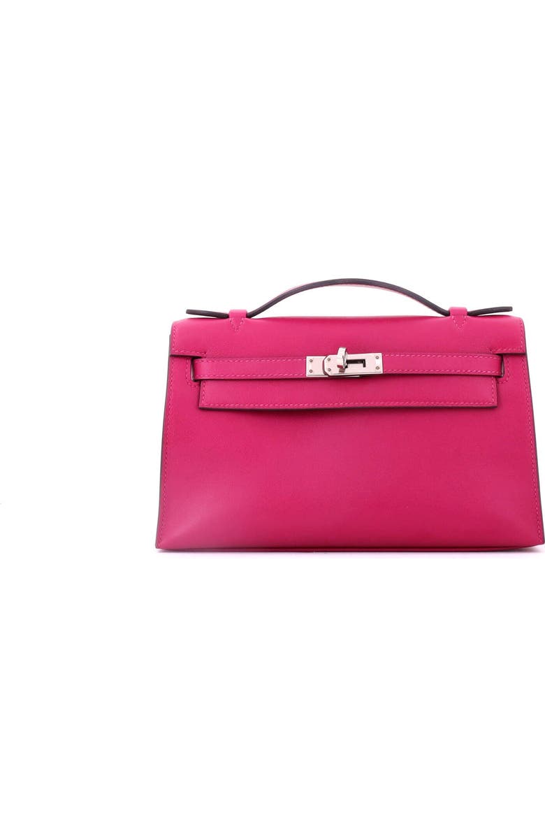 Pre-Owned Hermes Kelly Pochette Swift, Main, color, Rose Pourpre