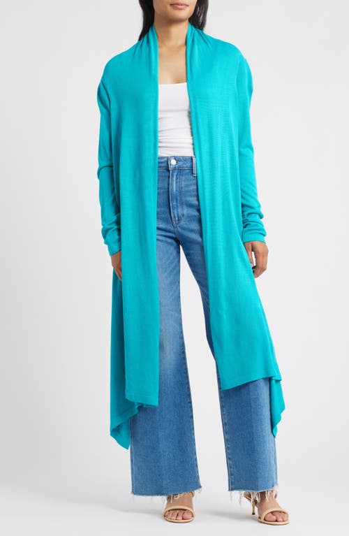 Dai Moda Cat Wrap Sweater Shawl in Turquoise  product