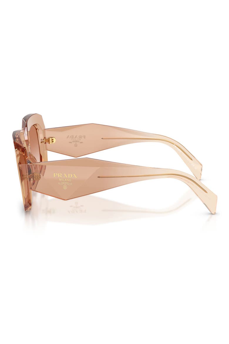 54mm Square Sunglasses, Alternate, color, CHOCOLATE / BROWN GRADIENT