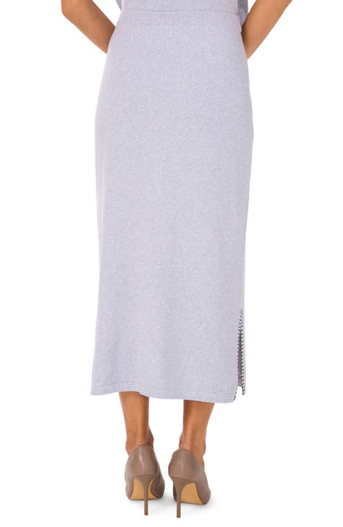Vince Camuto Whipstitch Midi Sweater Skirt In Grey Skies