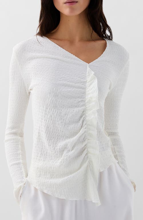 Scalpers Wrinkle Ls Tee In White